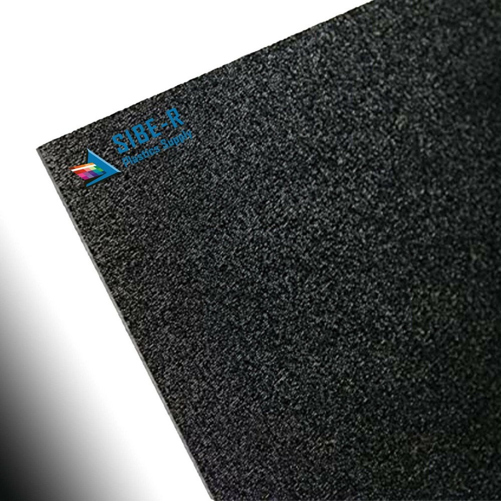ABS Plastic Sheet - 1/16" Thick (1.5mm) - Black - 6"x12"