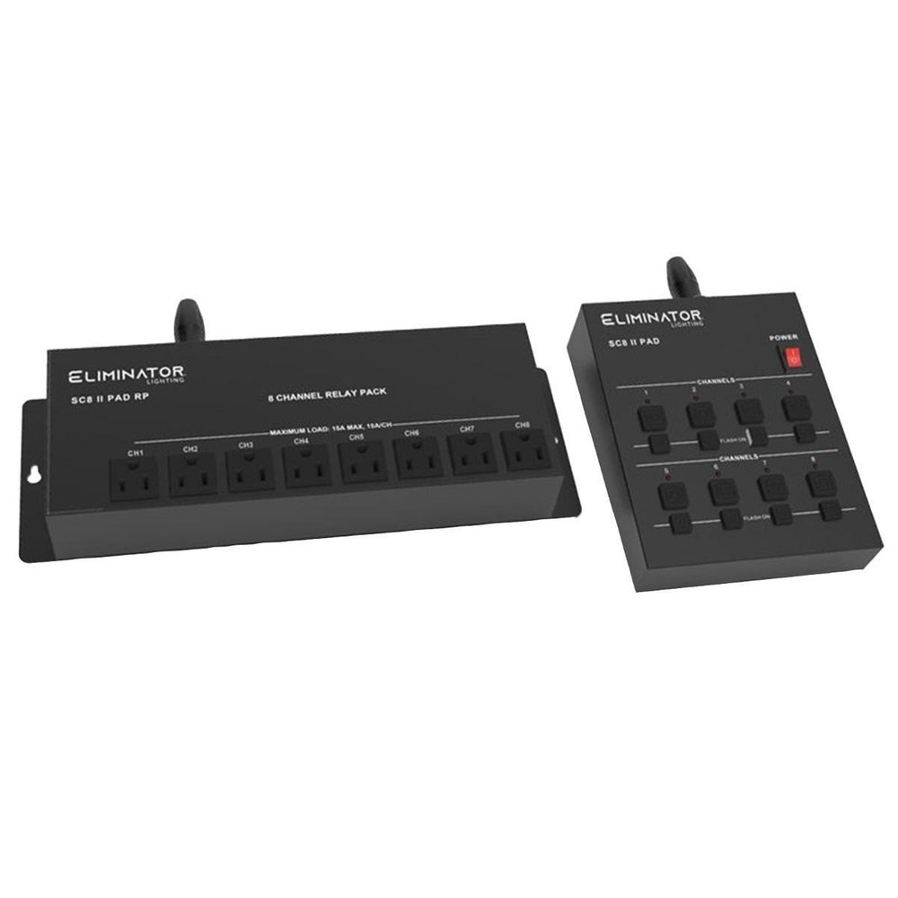 Eliminator Lighting SC8 II PAD SYSTEM Analog On/Off Lighting Controller w Bag