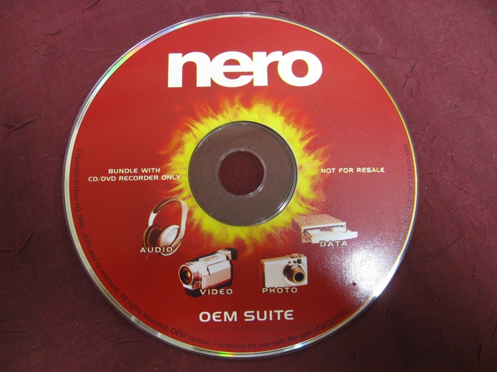 NERO OEM Suite CD & DVD Burning Software with Serial Number, CD Only
