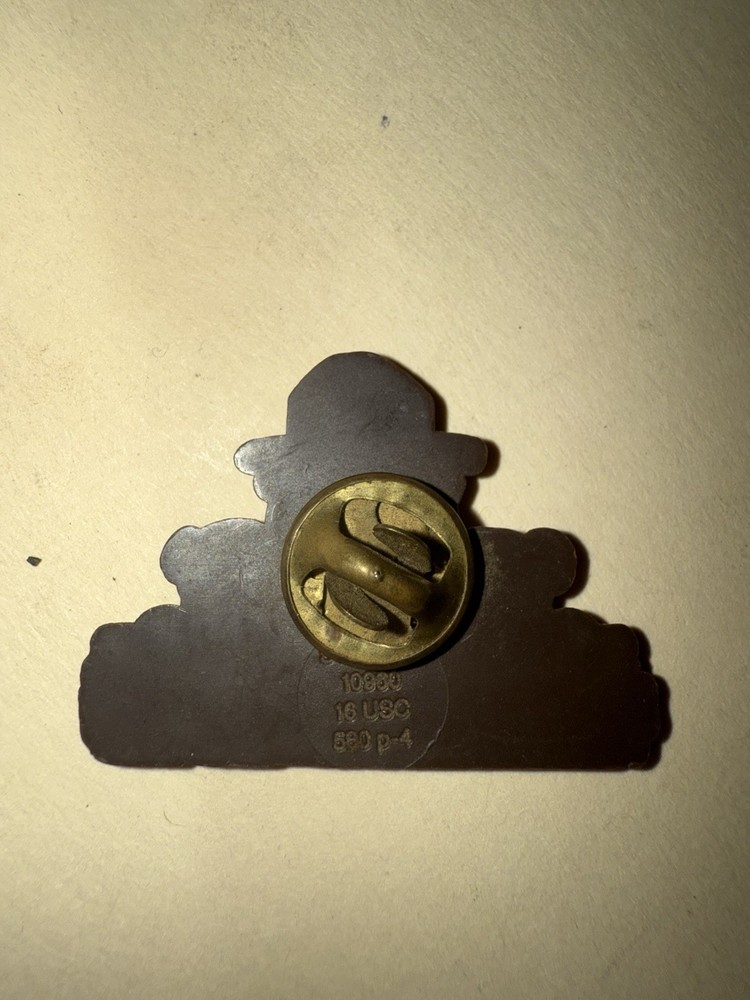 Signed Vintage Smokey Bear “Prevent Wildfires!” Pin