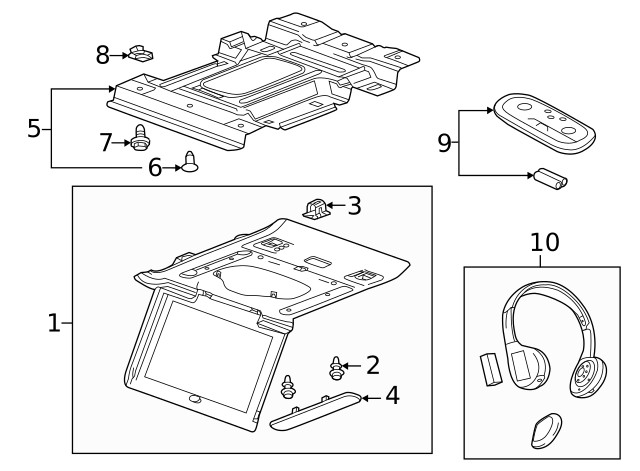 Genuine GM Video Remote Control 84012997
