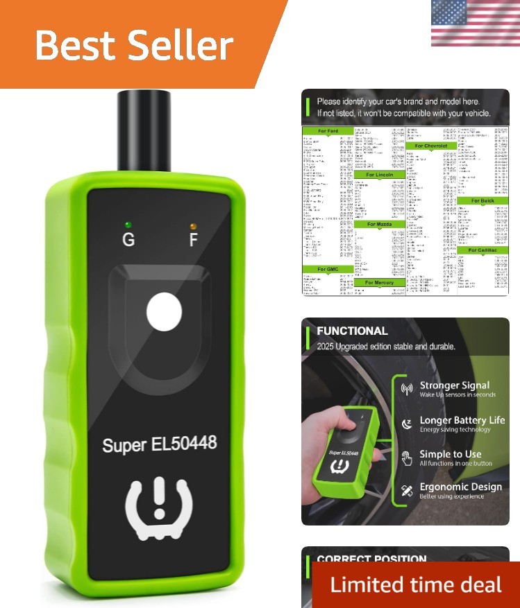 2IN1 TPMS Relearn Tool for GM & Ford, Digital