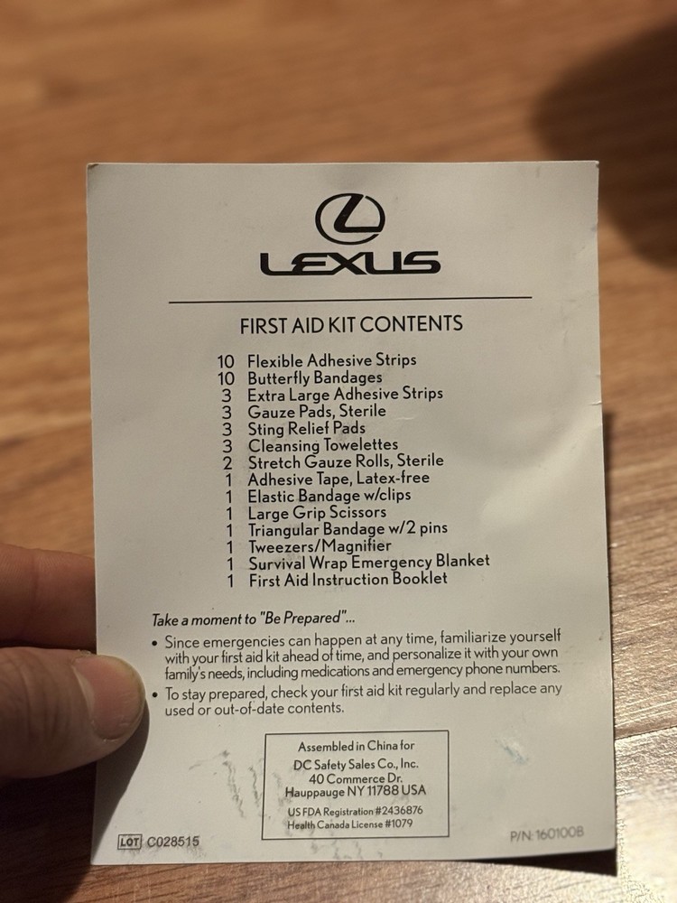 Lexus First Aid Kit