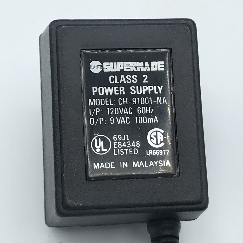 Supermade Class 2 Transformer Power Supply Model CH-91001-NA Model Railroads