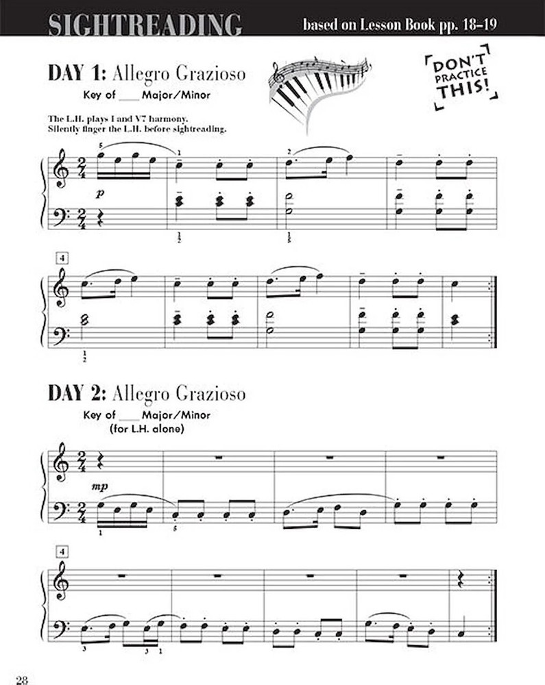 Level 4 - Sightreading Book - Level 4