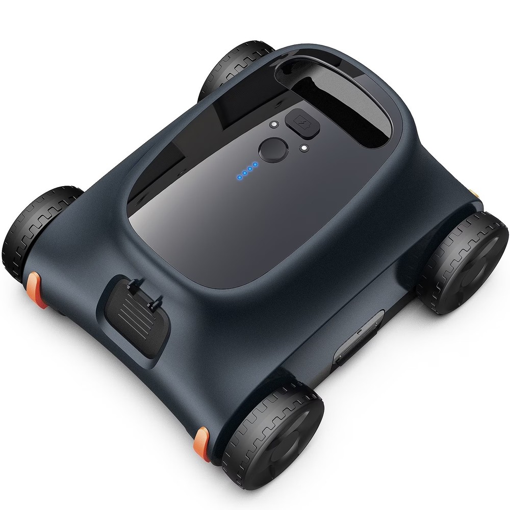 Automatic Pool Vacuum - 180 Min Runtime Robotic Pool Cleaner with Top Handle & F
