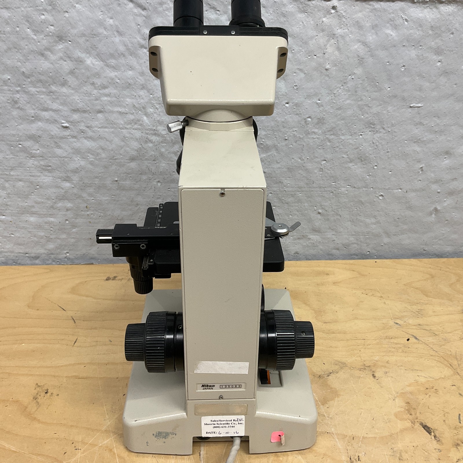 Nikon Alphaphot YS Binocular Microscope with 4 Objectives & Eyepieces 140620