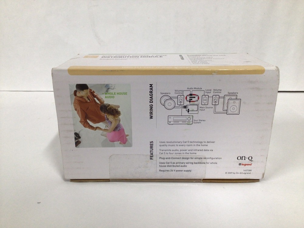 WIP OnQ AU7396 Single Source, 4-Zone Distribution Module