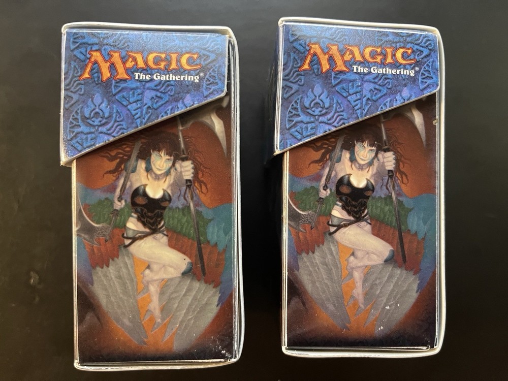 2x MTG Magic the Gathering Planeshift Vintage Plastic Deck Box 2001