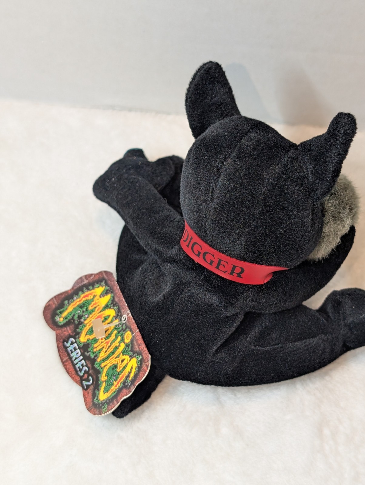 Vintage 90s Meanies Plush Lot 6 - Series 1 & 2 With Tags DIGGER Snake Eyes BEAR