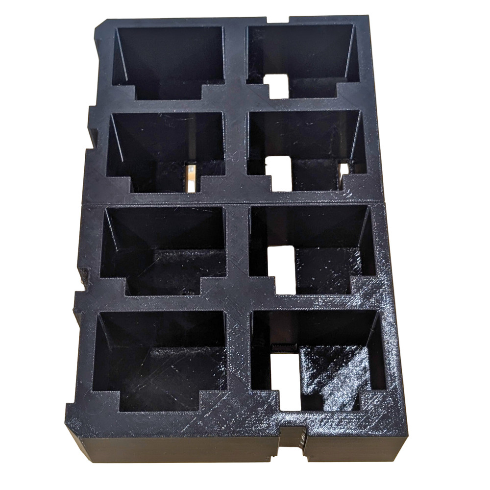 Milwaukee PACKOUT 8× M18 Battery Insert – Storage for 2-Drawer System
