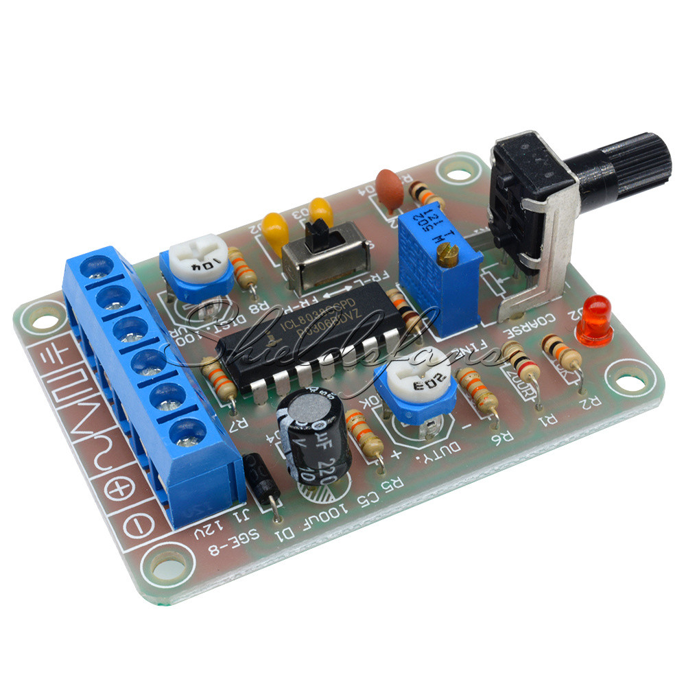 Welded ICL8038 Monolithic Function Signal Generator Module Sine Square Triangle
