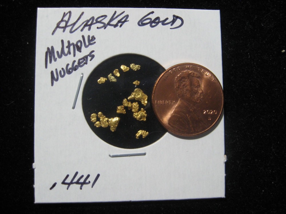 ALASKA GOLD .441 GRAM MULTIPLE NUGGETS