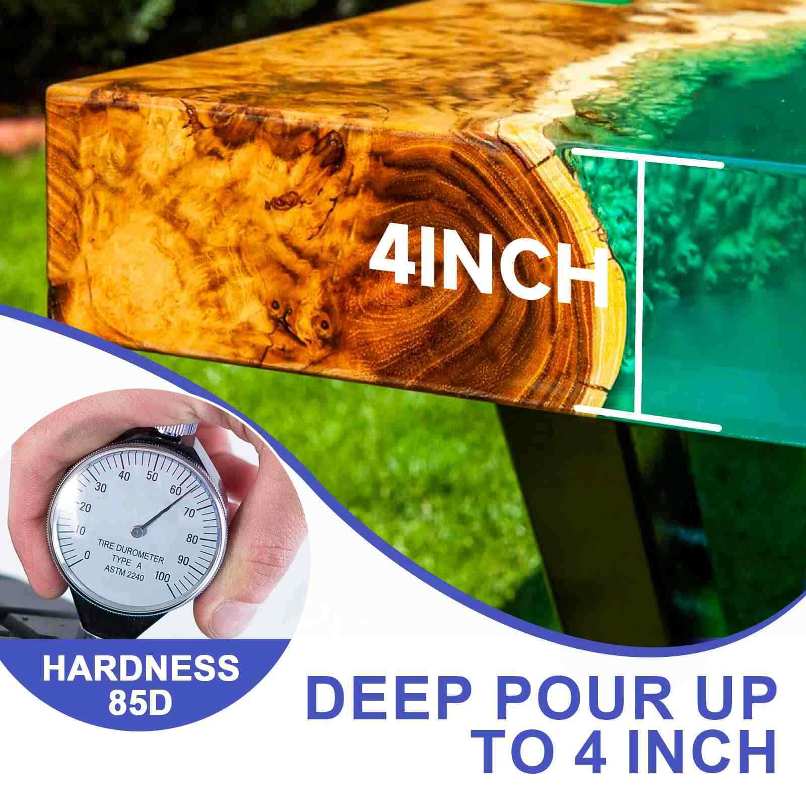 Deep Pour 750g/24oz 1.5kg/48oz 3kg/96oz 6kg/192oz 12kg/384oz 2:1 Epoxy Resin Kit