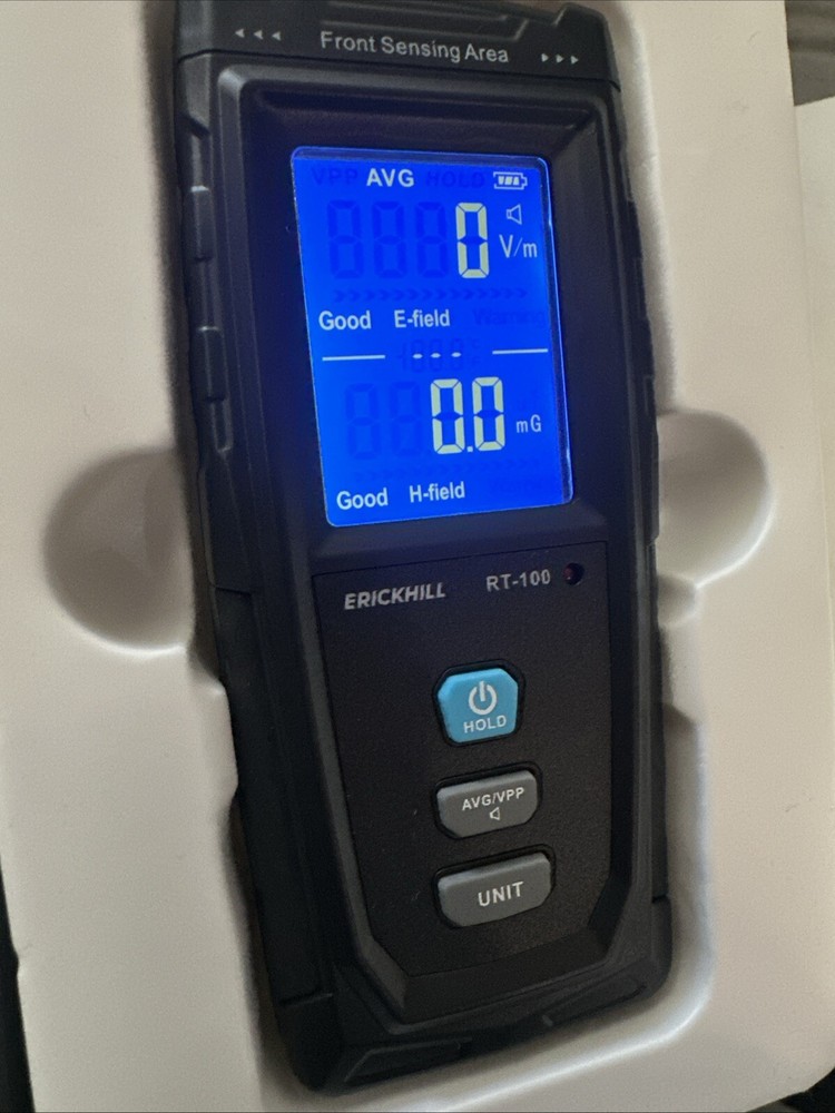 ERICKHILL EMF Meter LCD Digital Electromagnetic Field Radiation Smart Detector