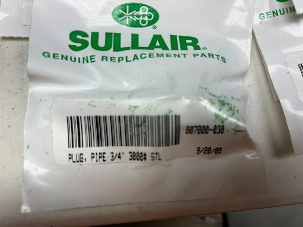 SULLAIR 807800-030 PLUG PIPE 3/4"