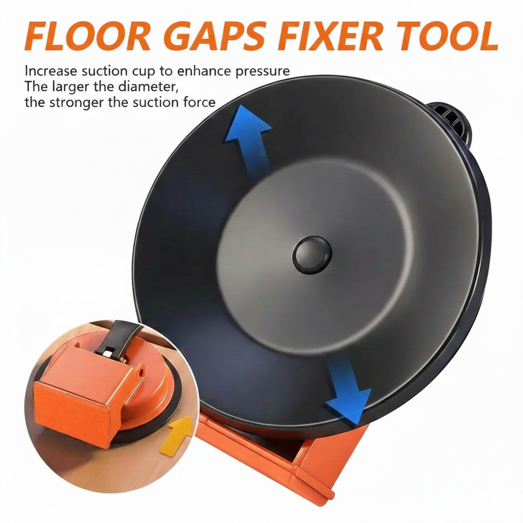 Floor Gap Fixer Tool with Suction Cup for Hardwood-Laminate and Vinyl Flooring