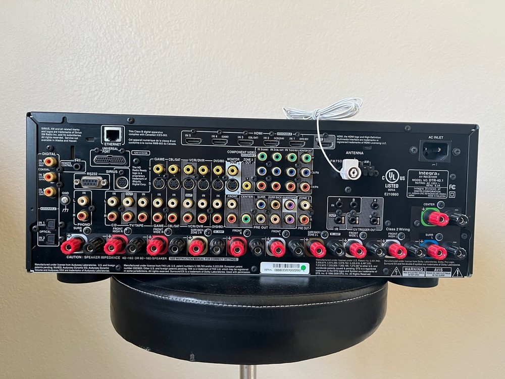 Integra DTR-40.1 Audio Network AV Receiver with No Remote