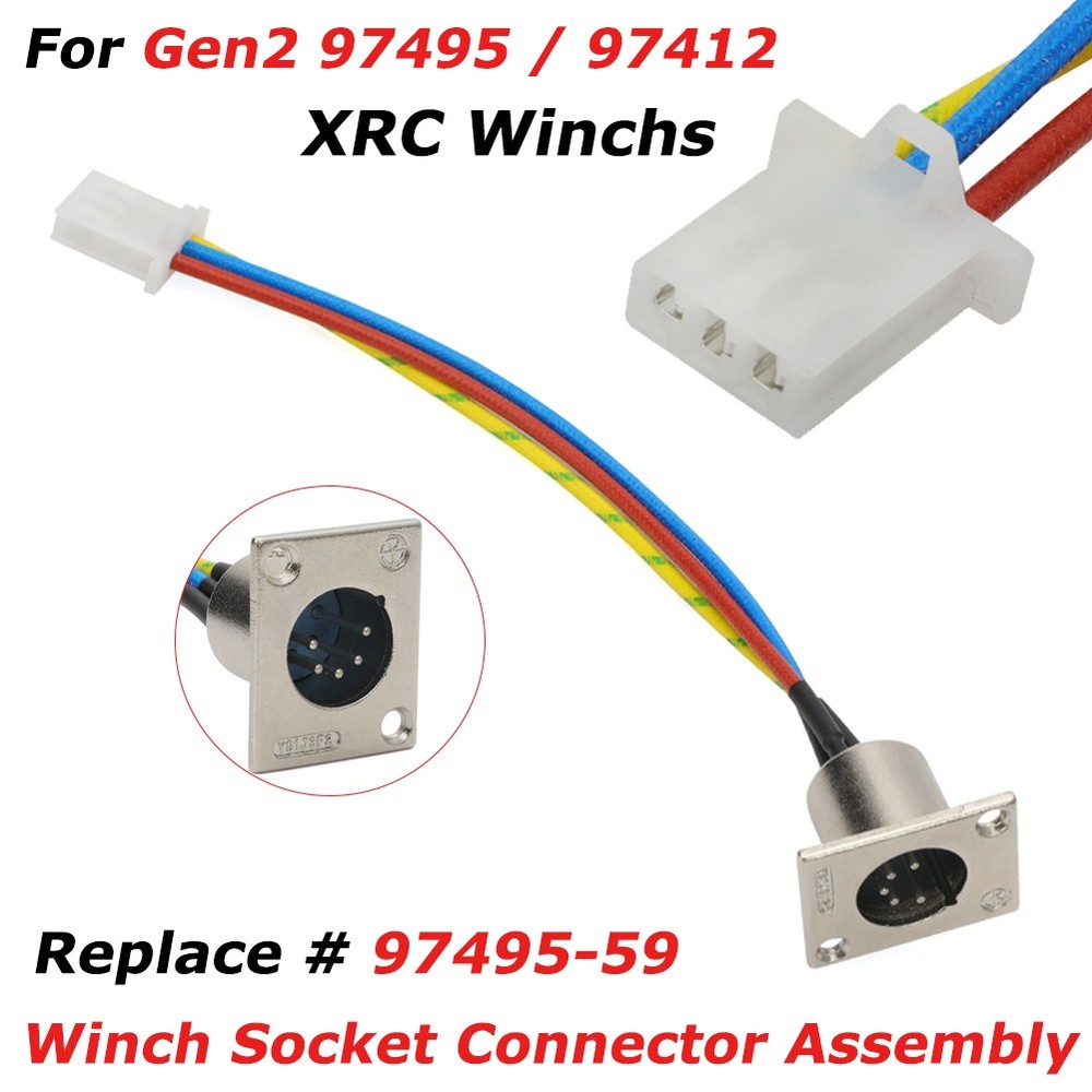 Socket Connector Assembly For Gen2 97495 97412 XRC Winch Replace 97495-59