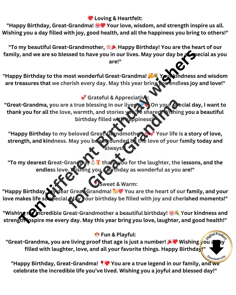 Digital Birthday Card Printable