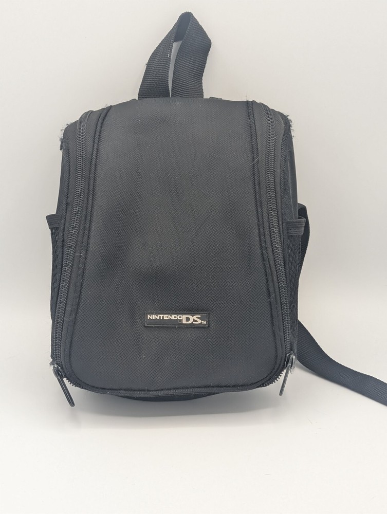 Nintendo 3DS DSi Lite Backpack Carrying Case Black - Used & Cleaned