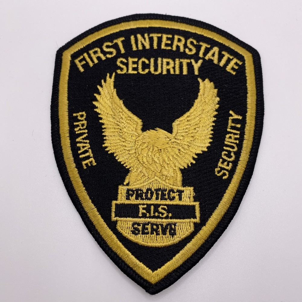 First Interstate Security, Private Security, Embroidered Patch Crest Emblem