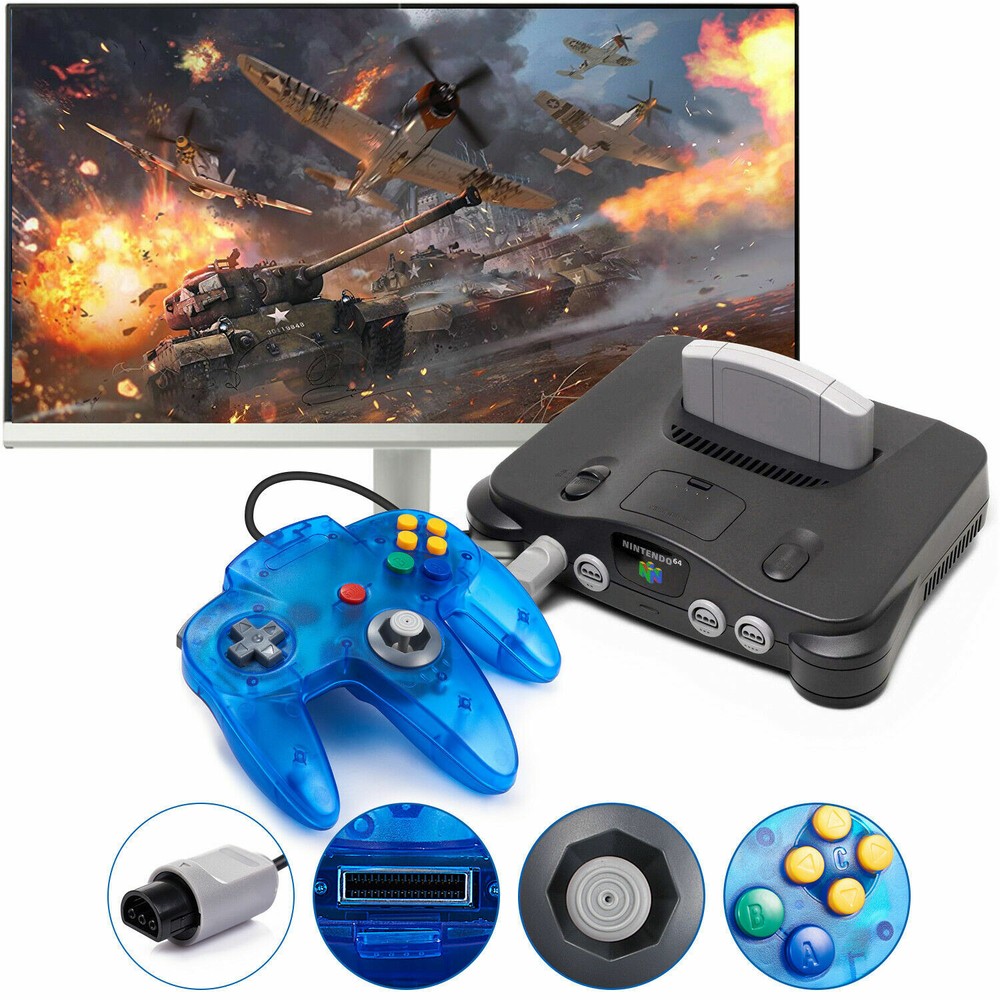 Wired N64 Controller For Nintendo 64 Video Game Console Gamepad Joystick Joypad