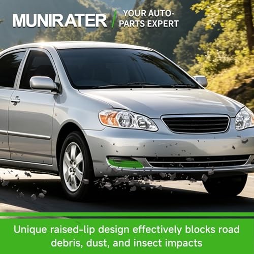 2-Pack Front Bumper Fog Light Cover Grilles Replacement for Corolla 2005-2008