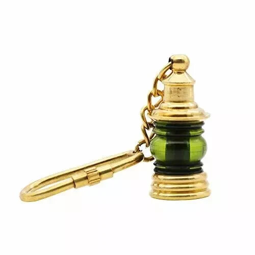 Keychain Lantern Brass Miniature Medieval Handmade Nautical Solid Pirate Gift