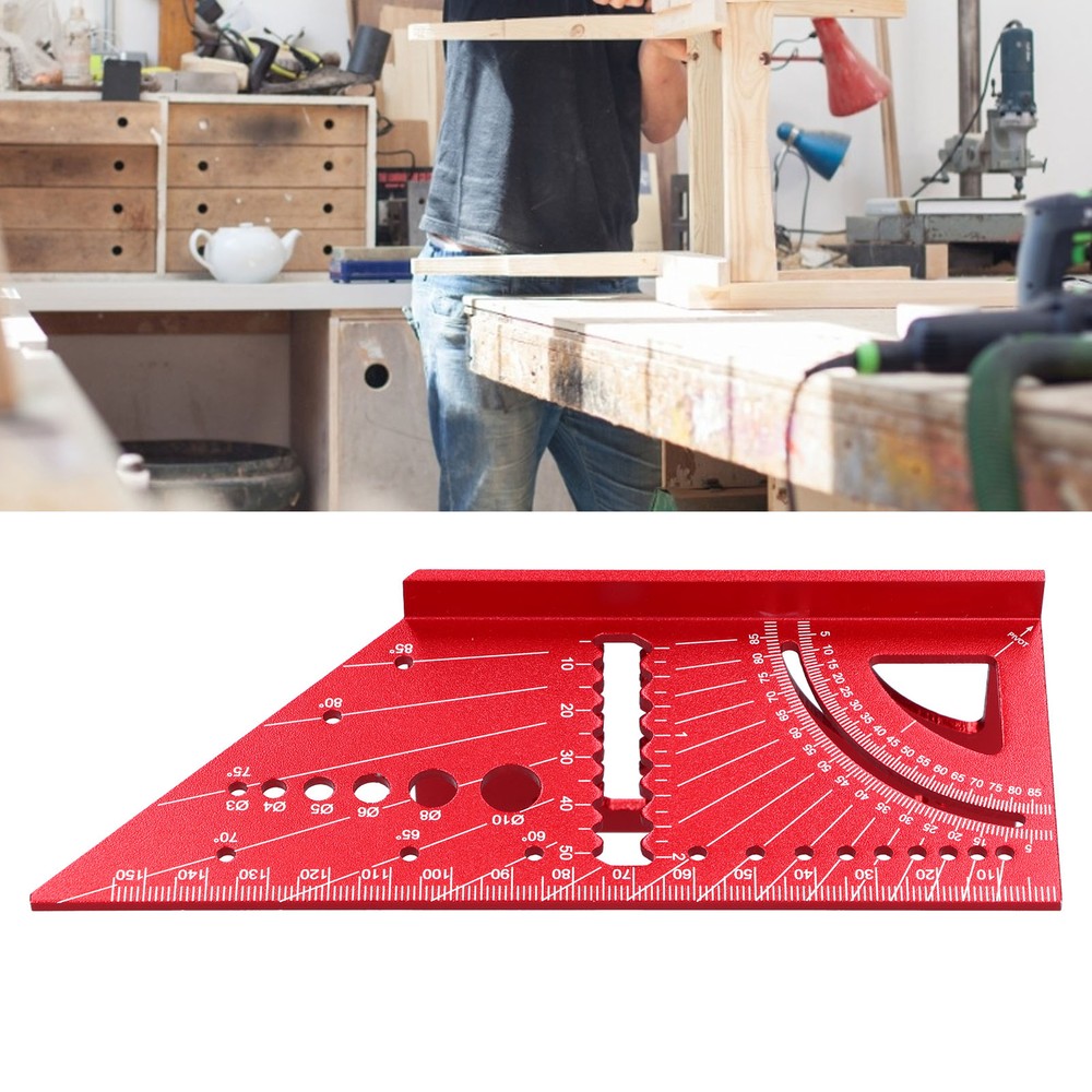 3D Mitre Angle Measuring Tool Square Size Measure Ruler Multifunctional