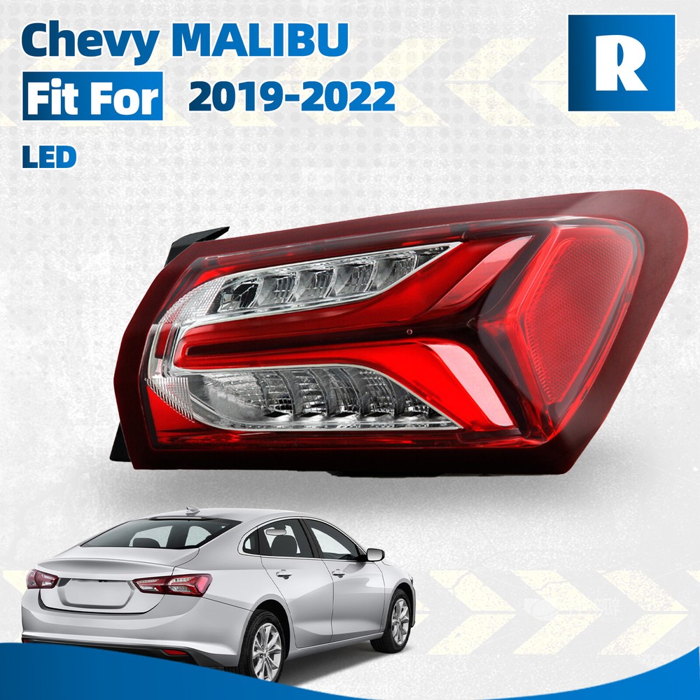 2019-2022 Chevy Malibu LED Type Tail Light Lamp Outer Replacement Passenger Side