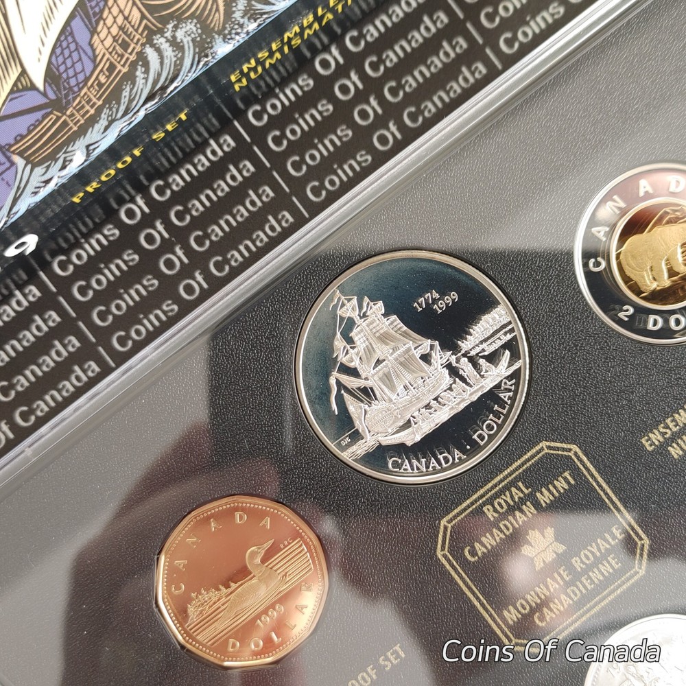 1999 Canada 8 Coin Proof Set - With Special Edition Silver Dollar #coinsofcanada