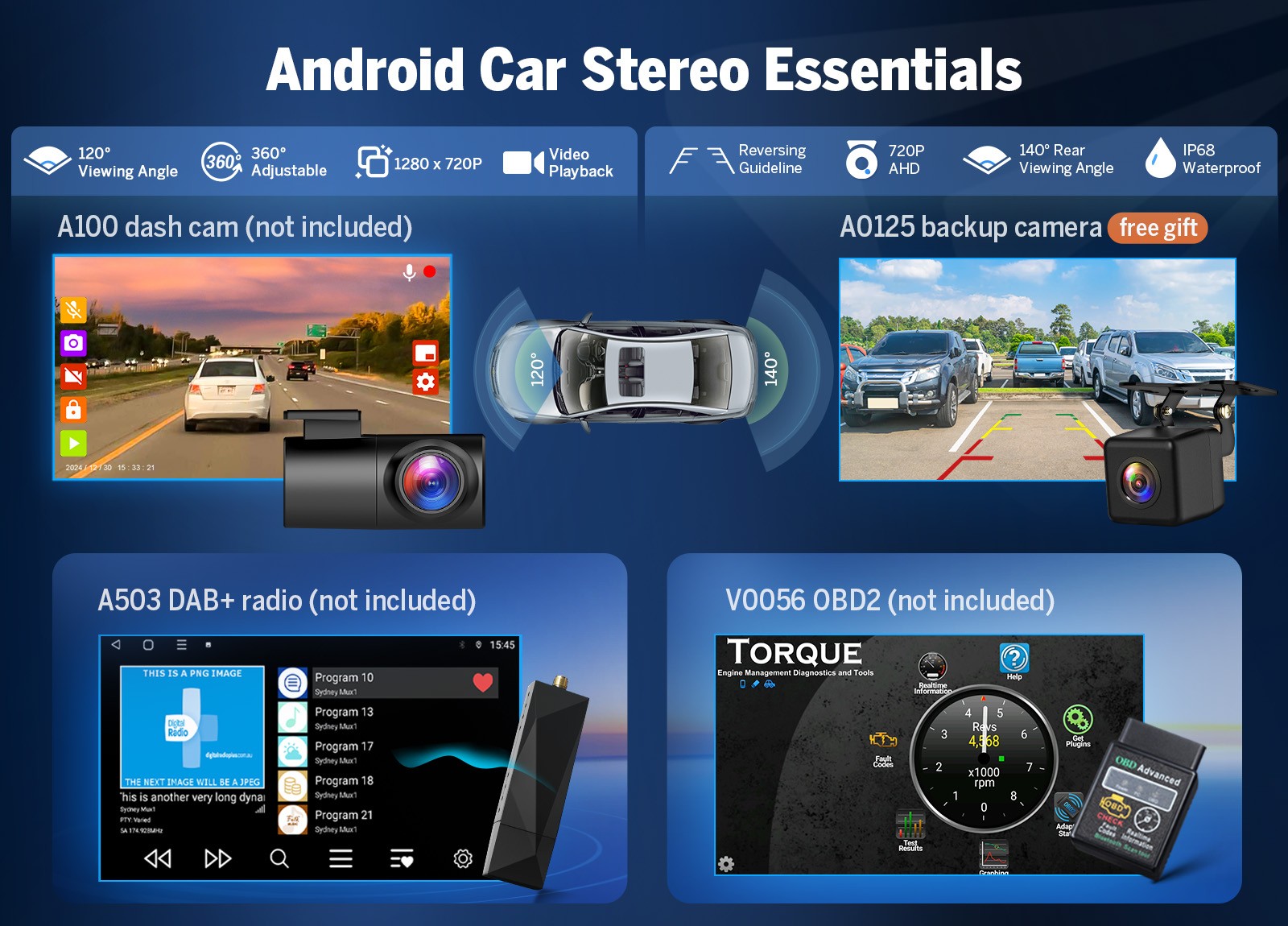 GMX7 8"Android for Chevy Silverado Sierra 2007-13 Car Radio Stereo Apple CarPlay