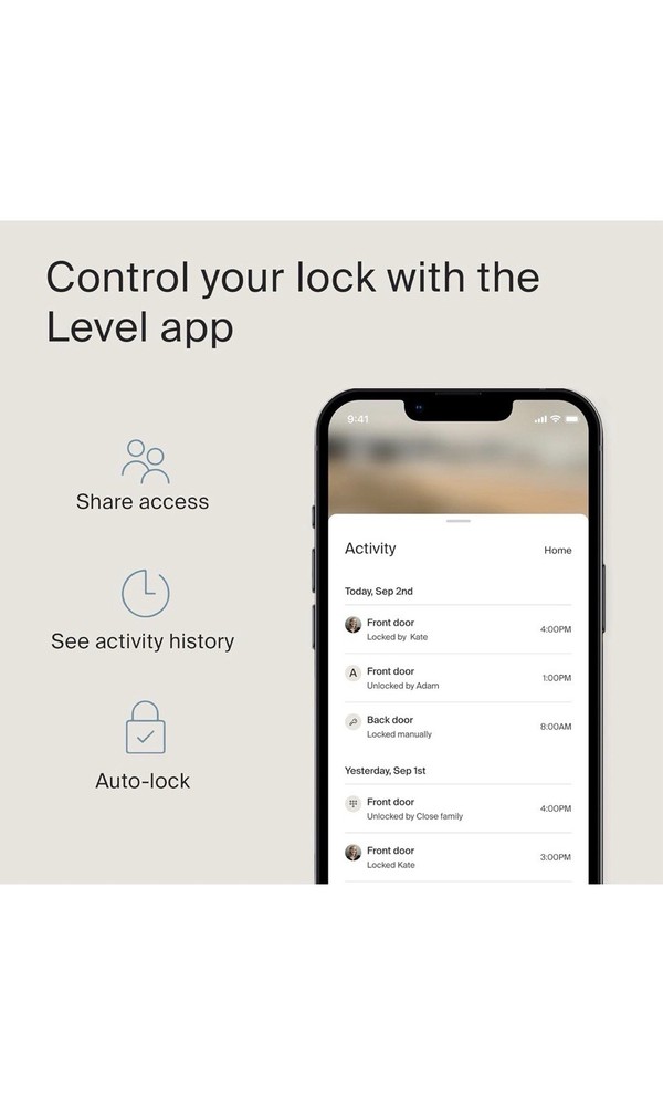 Level Bolt Smart Deadbolt Make Your Lock Smart & Keep Your Existing Hardware NEW