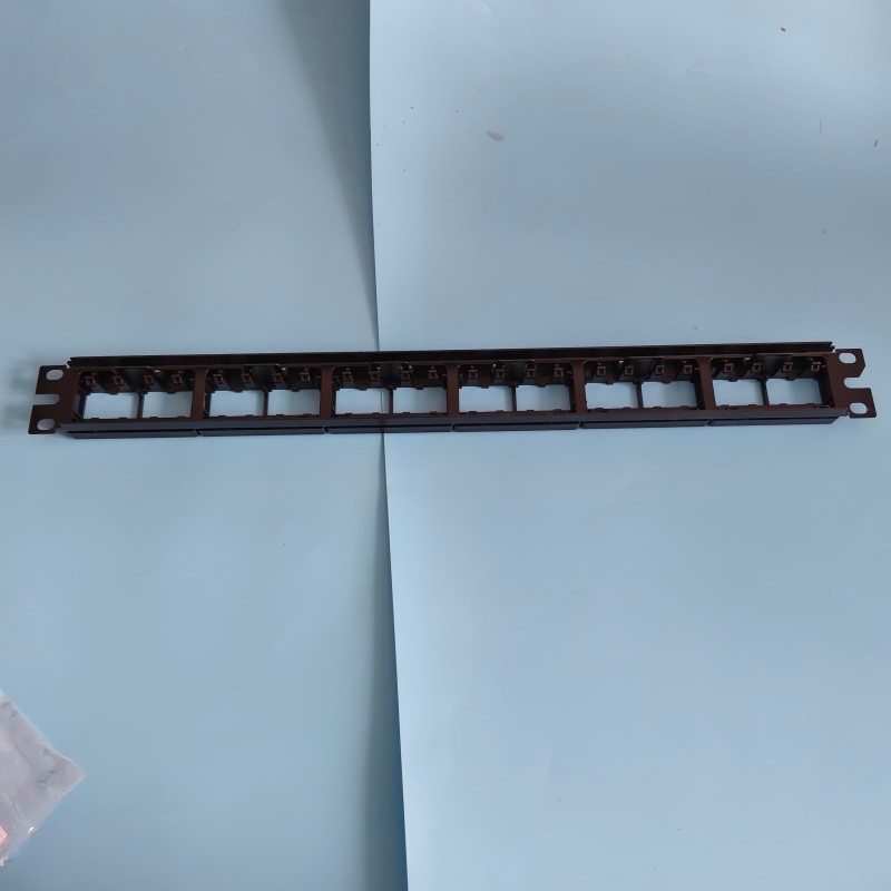 Mini Com Modular Patch Panel Cat 6, 5E w/ Faceplates For Panduit CPP24WBLY USA