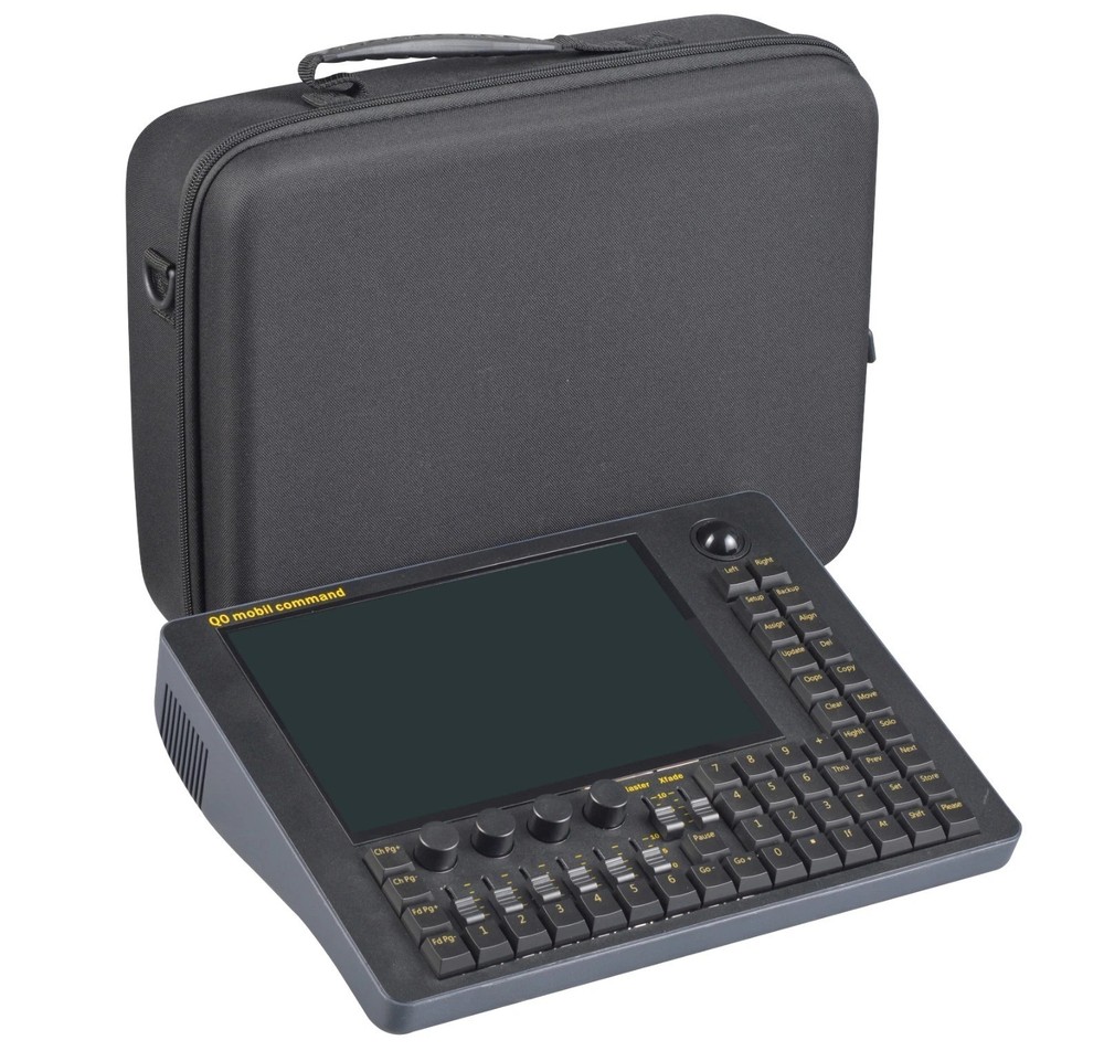 new mini command wing controller Q0 mobile command dmx console/touch screen+bag