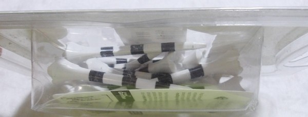 PRIDE PERFORMANCE EVOLUTION STRIPED 2 3/4" 30 COUNT BLACK/WHITE GOLF TEES - NEW