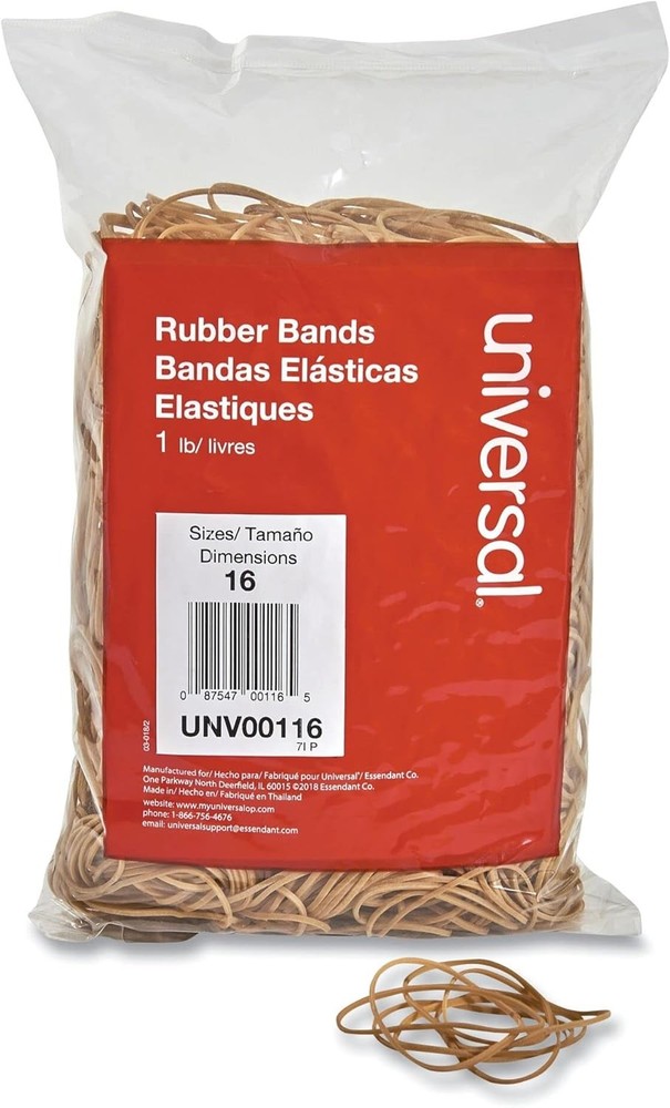 Universal rubber bands size 16 1lb pack