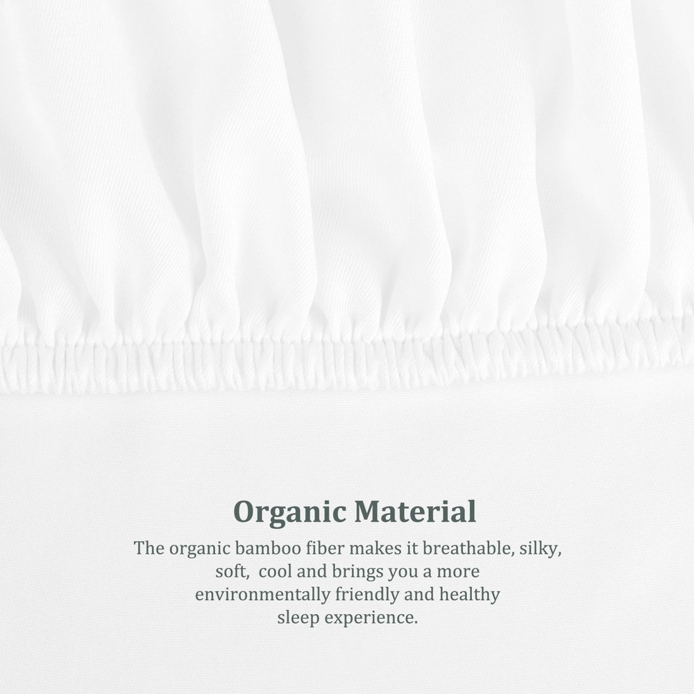 Fitted Sheet Viscose from Bamboo with 16" Deep Pocket