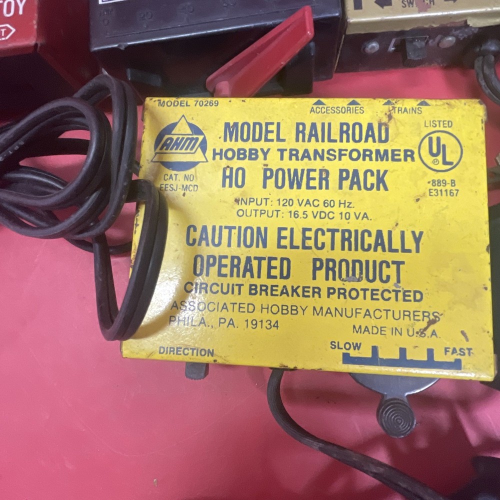 Lot 7 Train Transformers Power Controller As Pictured UNTested Mixed Brands