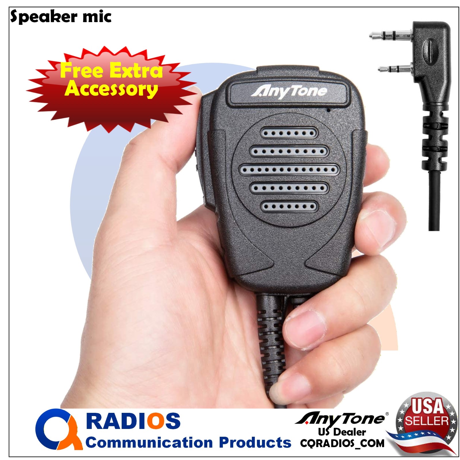AnyTone AT-D890UV GPS DMR Analog UHF VHF Radio FREE Accessories ATD890UV