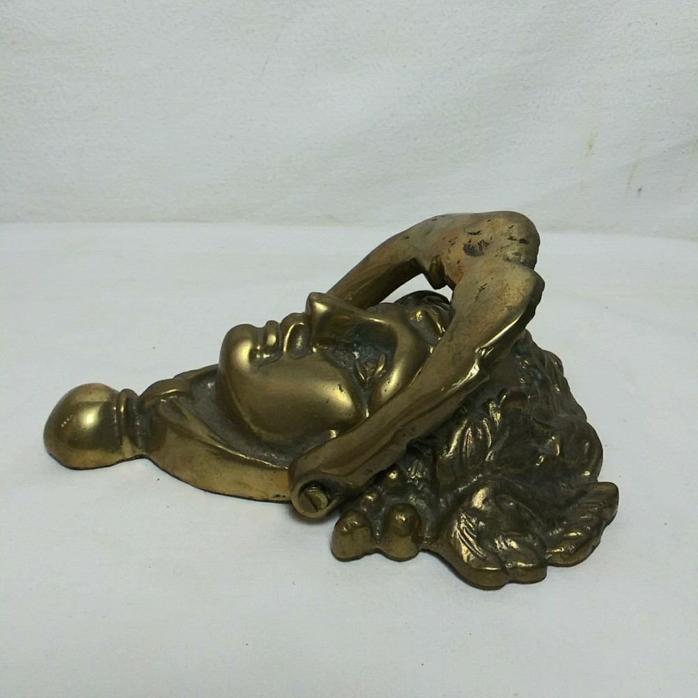 Vintage Solid Brass Large 6.75" Neo-Classical Apollo Door Knocker 2lb 10oz