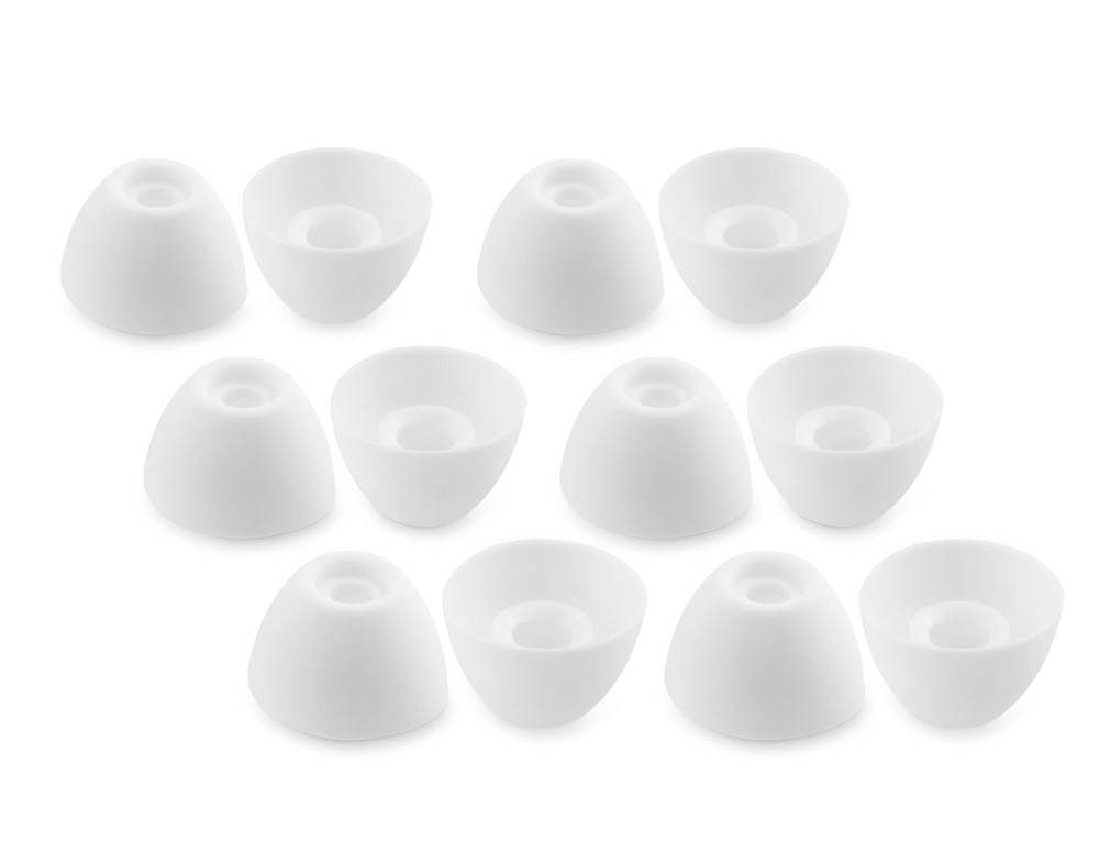 NANLANFAN Replacement Silicone Ear Tips for Ray-con E25 Earbuds, White
