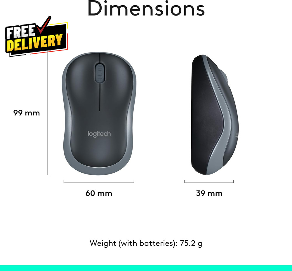 MK270 Wireless Keyboard and Mouse Combo for Windows 2.4 Ghz Wireless Compact....