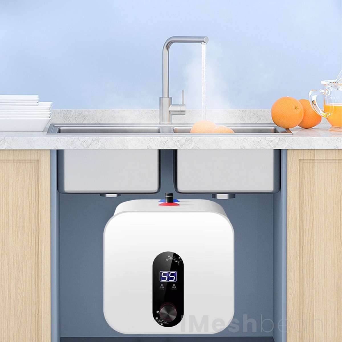 Instant Electric Hot Water Heater Shower Compact Mini-Tank Storage RV 15L 110V