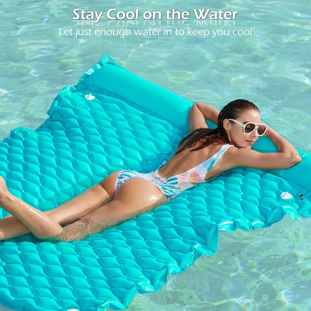 Giant Inflatable Floating Mat - Pool Float Lake Float Raft Lounge Floating Water