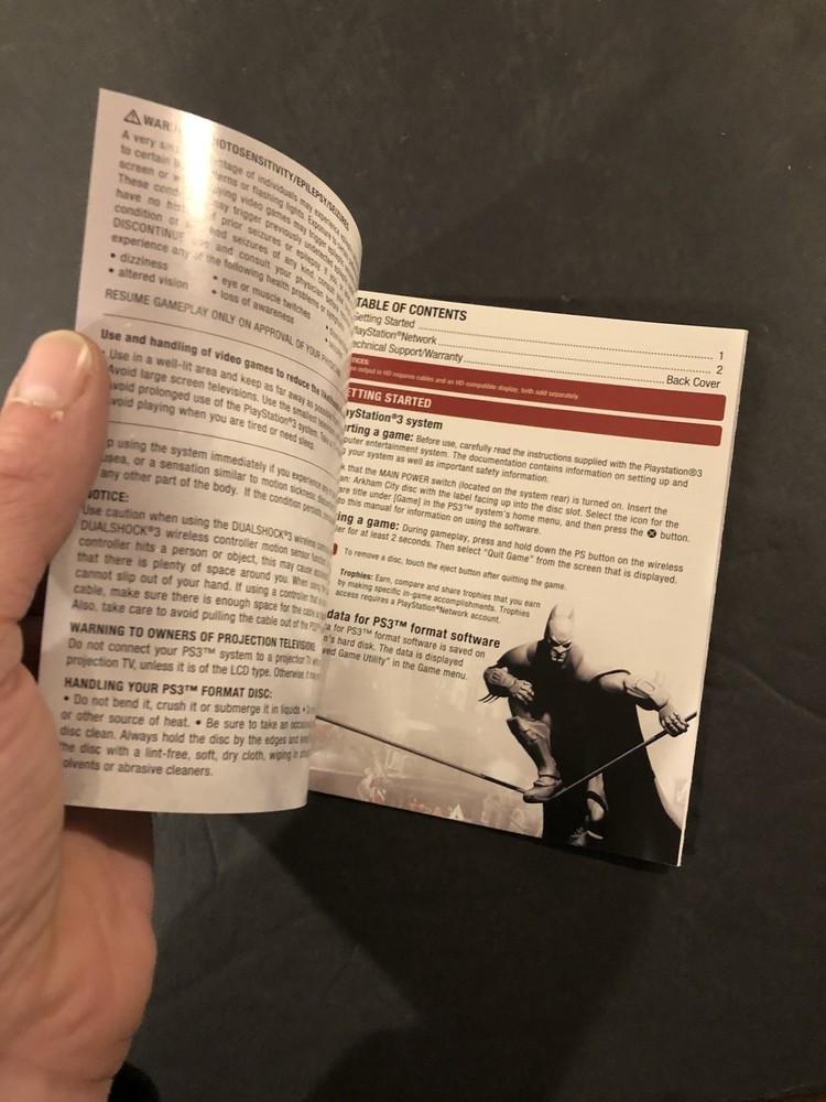 batman arkham city ps3 Manual only