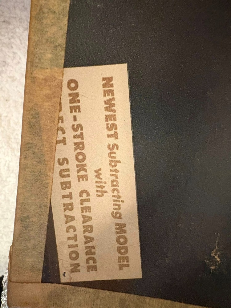 Vintage Lightning Portable Adding Machine by The Lightning Adding Machine Co.,