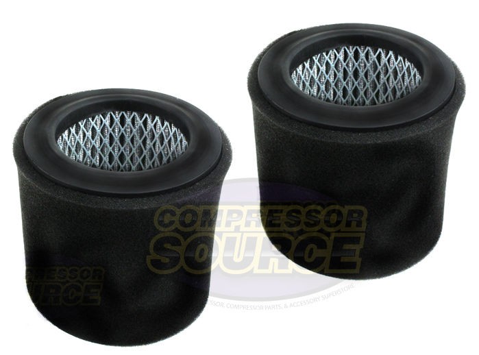 2 Pack Quincy Air Compressor Filter Poly Intake Elements 110377E100 / 110377E904