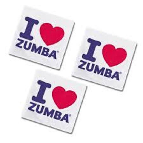 Zumba I Love Zumba Small Towels - White ~ 3 pack or 10 pack! New!